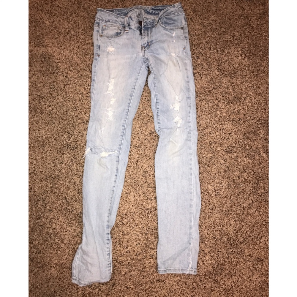 American Eagle Ripped/Destroyed Skinny Jeans